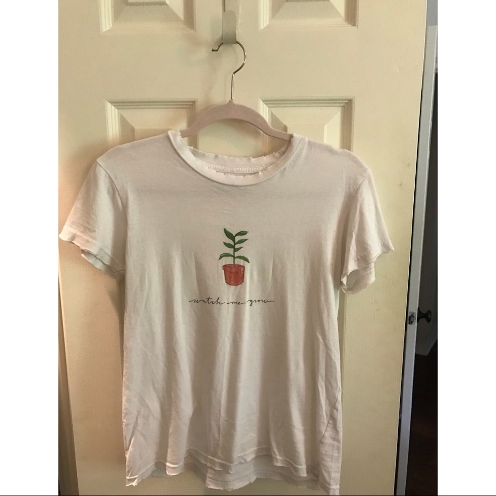 White Kristin Made Watch Me Grow Tee